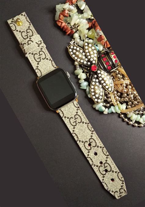 upcycled louis vuitton watch band|repurposed lv apple watch band.